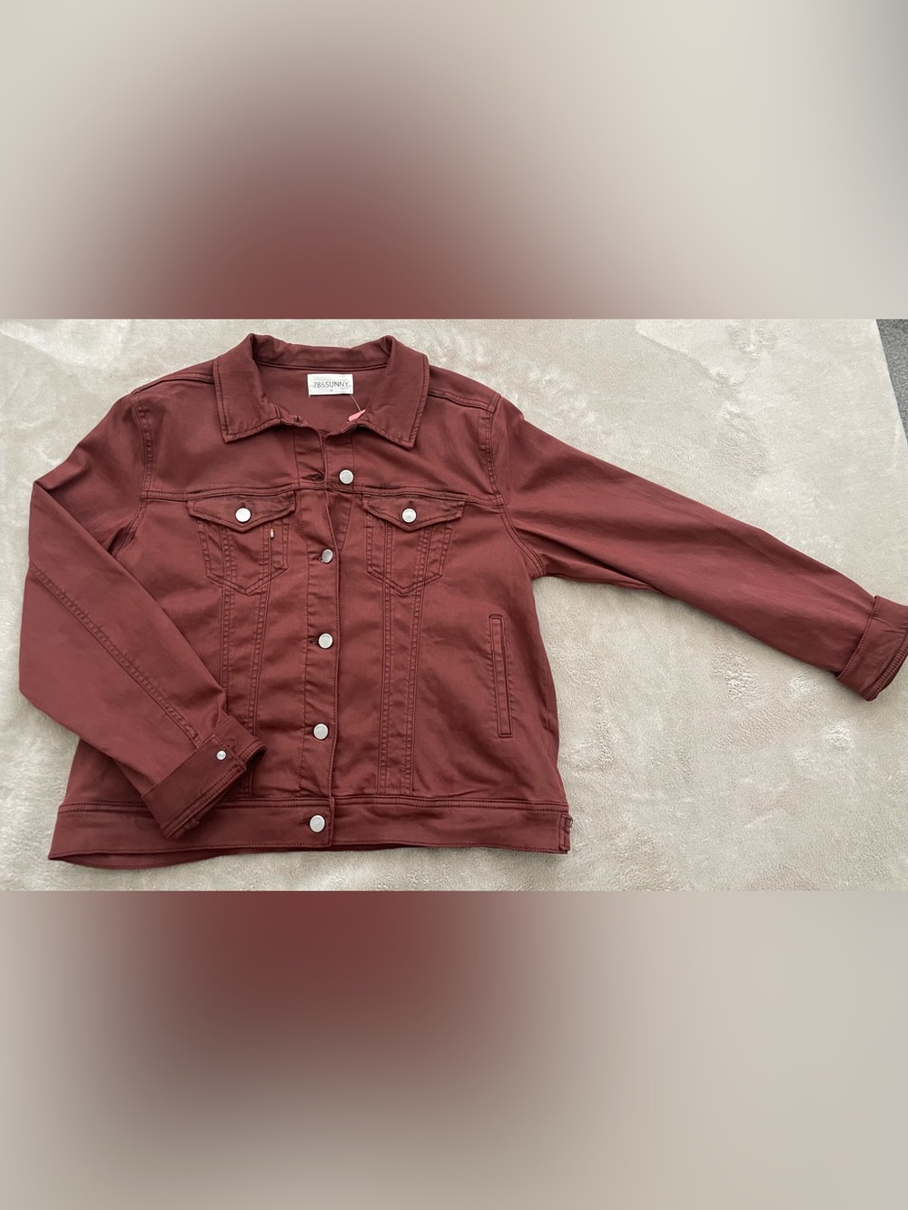 NWT 78 & Sunny Cinnamon Denim Jacket XL